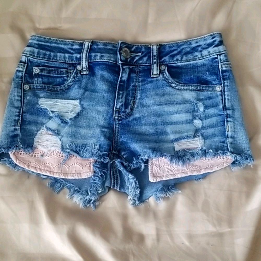 Denim American eagle shorts